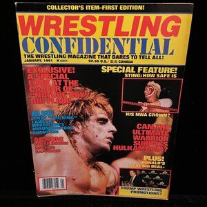 Wrestling Confidential Jan 1991 Magazine 1st Issue Ultimate Warrior Trump Hogan